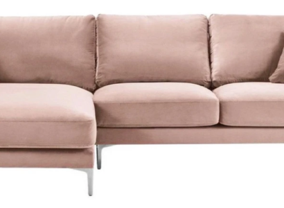 Textil Stoff Chesterfield Sofas Kreative Möbel Wohnzimmer Ecksofa Rosa XXL Big
